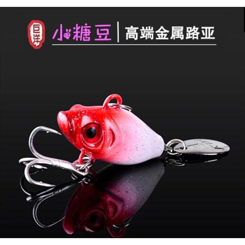 JUYANG Vib Metal Lure Fishing 45mm 13g Spoon Lures Sequins Spinnerbait Vibrating Japan Winter Fishing Hard Baits Tackle Pesca