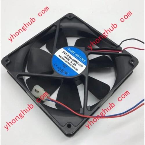 GLOBE FAN D47-B10A-05W2-000 DC 24V 0.16A 120x120x25mm Server Cooling Fan