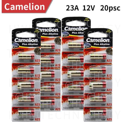 Wholesale 20pcs/lot New 12V Camelion A23 23A Ultra Alkaline battery/alarm batteries Free Shipping