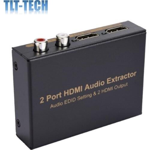 2 ports HDMI Audio Extractor Audio EDID Setting & 2 HDMI Output