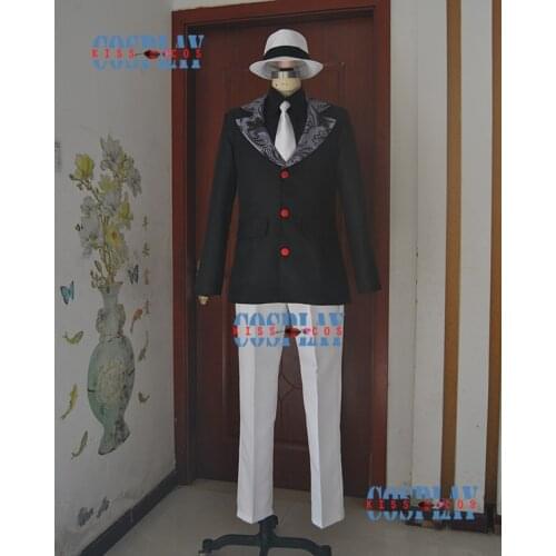 Anime Demon Slayer Kimetsu no Yaiba Kibutsuji Muzan Suit Uniform Cosplay Costume Halloween Outfit For Women Men New 2019