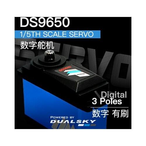 DUASKY High Performance Digital DS9650, 1 / 5th Scale Servo, 202g, 50kg