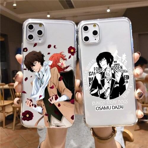 Japan anime bungou stray dogs Dazai Osamu Phone Cover Shell For iPhone 11 12 Mini Pro 8 7 6 6S Plus SE XR X XS MAX Fundas Coque
