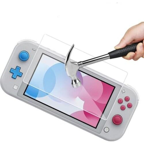 2pcs Tempered glass Clear Full Protective Film Surface Guard for Nintend NX Switch Lite NS Mini Console Screen Protector Cover