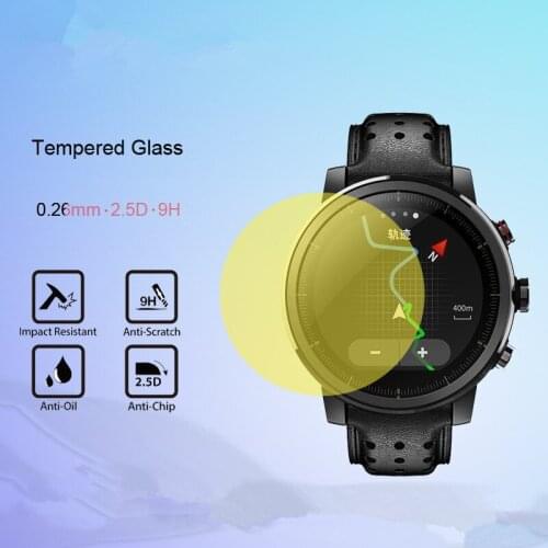 5 PCS 2.5D 9H Explosion-proof TPU Glass Protective For Xiaomi huami AMAZFIT Stratos Sport Smart Watch