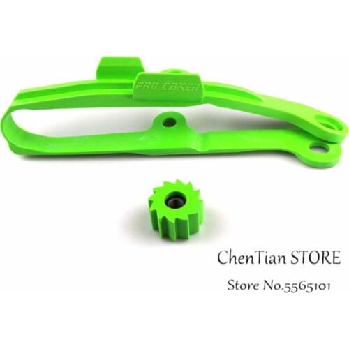 Motorcycle Green Chain Slider Guide Swingarm Roller For KAWASAKI KXF250 KXF450 KX250F KX450F KXF 250 450 2009-2016