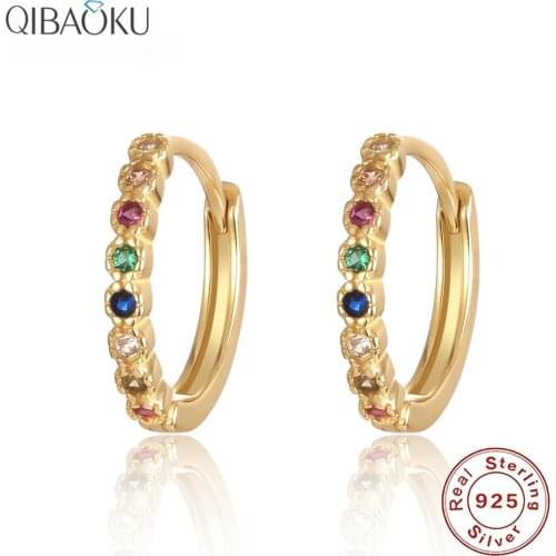 Hoop Earrings for Women 925 Sterling Silver Minimalist Simple Circle Earing Real Silver Korean Fashion Jewelry