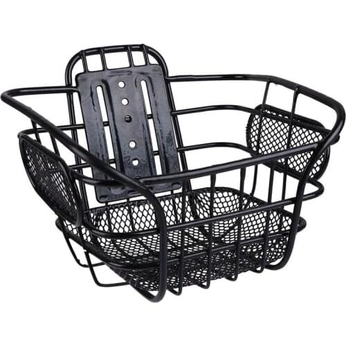 1PC Iron Basket Front Handlebar Hanging Basket Bike Storage Basket Bike Accessories For Riding