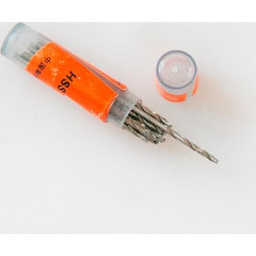 Fixmee 10 Pcs 1.7/1.8/1.9/2mm Micro HSS Straight Shank High Speed Steel Mini Twist Drill Bits Electric Drill Power Tools