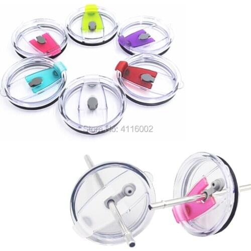 100pcs 30oz 20oz Tumbler spill proof Lids for 30oz Tumbler Stainless Steel Cups Ozark Trail Splash Resistan with straws hole