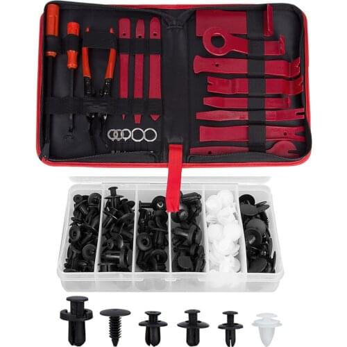 119pcs Car Repair Tool Kit Set Car DVD Stereo Refit Kits Interior Plastic Trim Panel Dashboard Installation Removal Tool