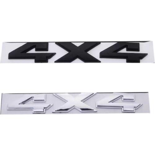 124B Tailgate Insert Letters 3D Raised Car Letter 4X4 Sticker with Adhesive Tape