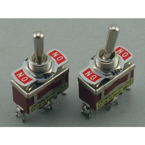 2PCS XT-13B 15A 250VAC SPDT ON-OFF-ON Toggle switch with Screw Terminals