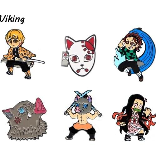 20pcs/lot G1396 Anime Figure Collection Hard Enamel Pin and Brooches Women Man Lapel Pin Backpack Bags Badge Kids Gifts