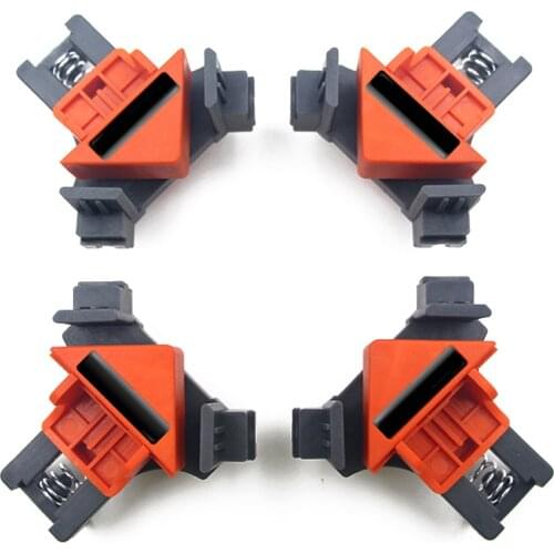 4pcs Portable 90 Degree Right Angle Clamp Fixing Clips Picture Frame Corner Clamp Woodworking Hand Tool Photo Reinforcement