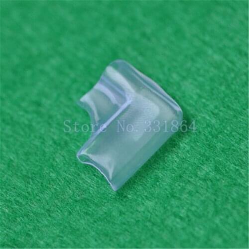 6.3mm transparent terminal jacket flag terminal protection sleeve plug spring insulation jacket soft PVC 500pcs