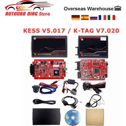 Full Online Kess V5.017 2.80 KTAG V7.020 Fgtech Galletto 0475 LED BDM Frame 22pcs BDM Adapters OBD2 ECU Chip Tuning Tool