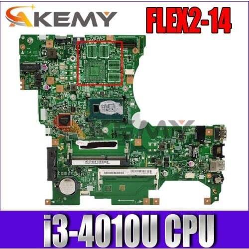 FRU:5B20F86138 FOR Lenovo FLEX2-14 Laptop W8P Motherboard 448.00X01.0011 LF14M i3-4010U 1.9GHz 100% Fully work