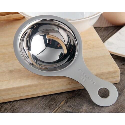 Hot Sale Stainless Steel Egg Divider Creative Kitchen Accessories Egg White Separator Free Shipping