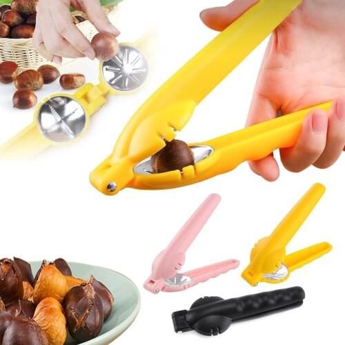 Stainless Steel Chestnut Cutter Pliers Nut Cracker Walnut Clip Nut Opener