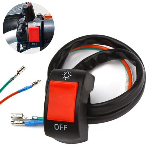 12V DC Electrical System ON/OFF Button Connector Motorcycle Switches Handlebar Switches Bullet Connector Motorbike Accessories