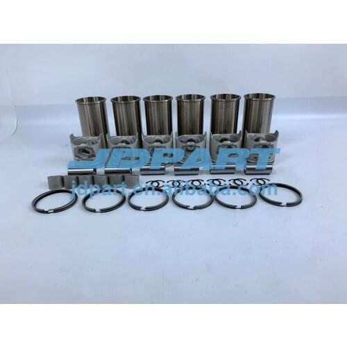 6D16 Engine Cylinder Liner Kit For Mitsubishi