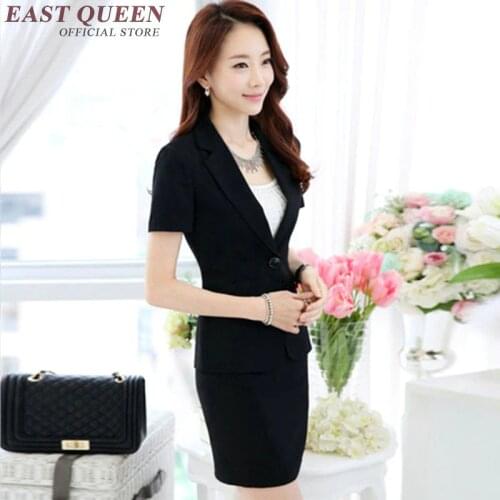 One button blazer with skirt set summer women office skirt suit women elegant skirt suits women two piece set S-5XL NN0463 HQ
