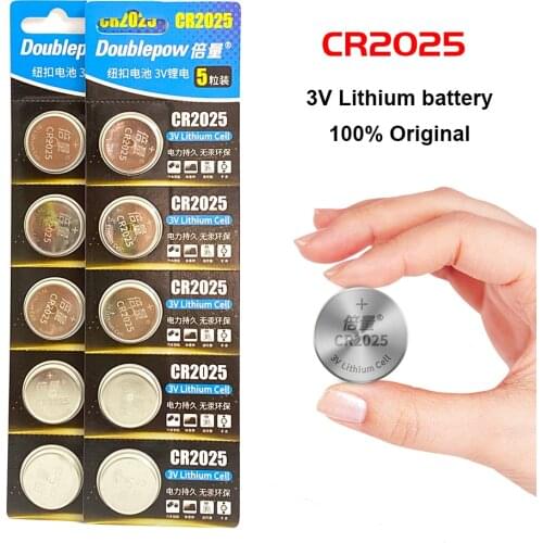 10pcs CR2025 Button 3V Lithium Battery For Watch Toys Remote Control Calculator button cell battery cr 2025 Original