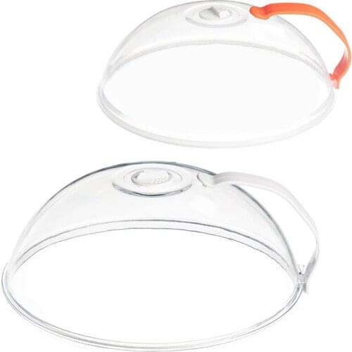 Microwave Splatter Cover-2 Pack, Microwave Cover for Foods, Microwave Plate Cover Guard Lid with Adjustable Steam Vents