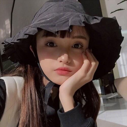 Mingjiebihuo new arrival sweet Sun protection sunscreen Summer sun hat hot sale beach cute ladies adjustable summer sun hat