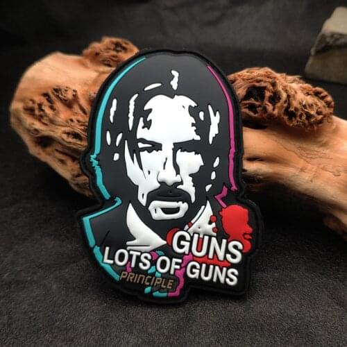 Johnwick JAOSN Mask Man 3D PVC Patch I Watching You Night Vision Guns Tactical Armband Velcro For Clothes Backpack Vest Decor