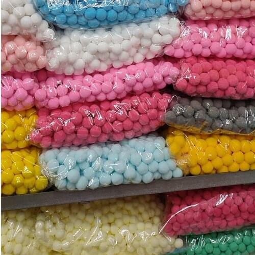 Wholesale Mix Color Pompoms 8-30mm 500-10000pcs Pom Poms Ball For Toys Education Crafts DIY Apparel Sewing Supplies Home Decor