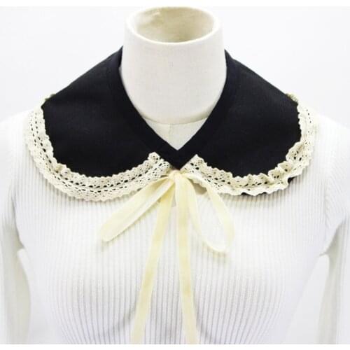Autumn Winter Fake Collars for Women Doll Lapel Detachable Collar Sweater Blouse Tops Neck Shawl Wrap Faux False Collars