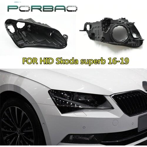 Headlight housing base For HID Skoda Superb AFS 2016 2017 2018 2019 Car rear base Replacement Headlight back base