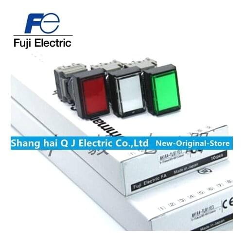 Fe fuji Push Button Switch AH164-TL AH165-TL W/R/Y/G 11 22 E3 White Red Yellow Green 24V LED 1NO 1NC 2NO 2NC 100% new original