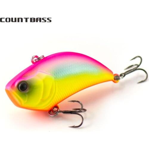 COUNTBASS 55mm 13.5g Vibraiton Rattling Hard Body Fishing Baits Vibe Lure Lipless Crankbait Anglers Fishing Lure