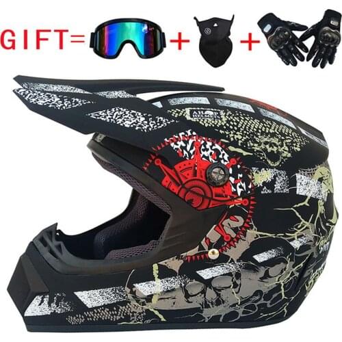 Professional Racing Motocross Casque Hors Route Casque Moto Capacete Moto Casco Off-road Cartoon Children Motorcycle Helmet
