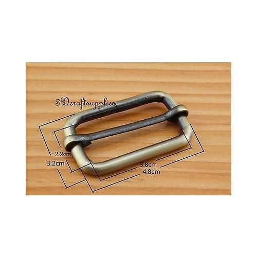 Strap adjuster rectangle sliders Heavy duty anti bronze 1 1/2 inch 10pcs U32