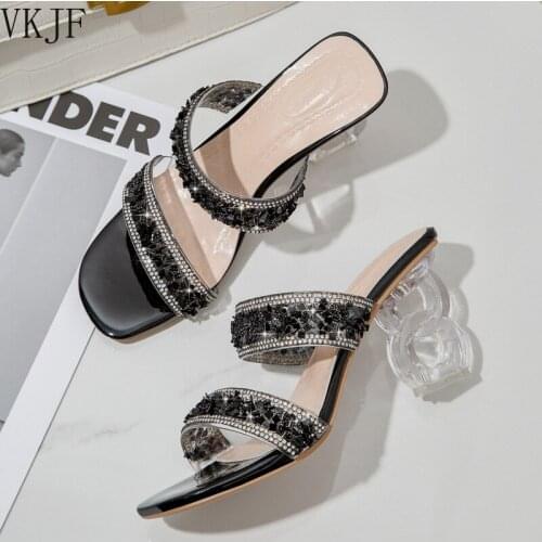 Sandals Ladies Transparent High Heels PVC Summer High Heels Transparent Crystal Cup Sweet Summer Shoes High Heels