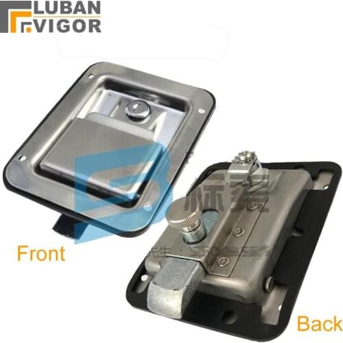 Embedded stainless steel panel lock ,can be opened inside and outside,equipment / aisle / RV lock