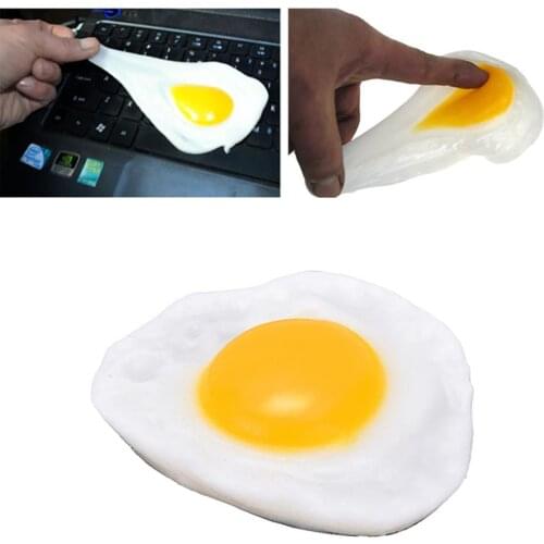 Fried Egg Food Simulation Children Funny Play Toy Anti Stress Anxiety Relief Car Decor Party Supplies