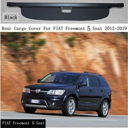 Rear Cargo Cover For FIAT Freemont 5 Seat & 7 Seat 2012-2019 Privacy Trunk Screen Security Shield Shade Black Auto Accessories