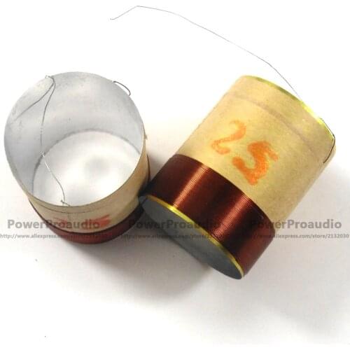 25.5mm Voice coil Copper wire 8 Ohm For Loudspeaker Repair Tweeter out 2layers