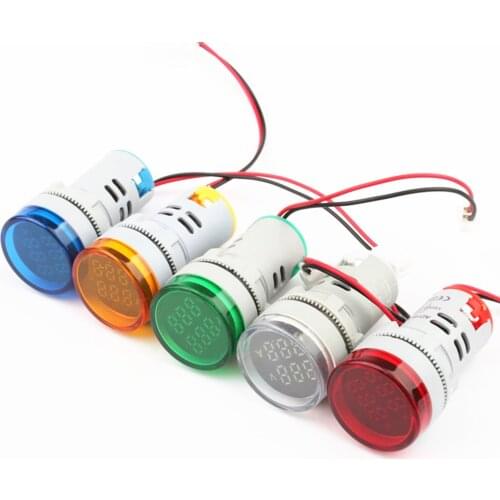 1pcs AD16-22DVA LED Digital Dual Display Voltmeter & Ammeter Voltage Gauge Current Meter AC 60-500V 0-100A D18 dropship