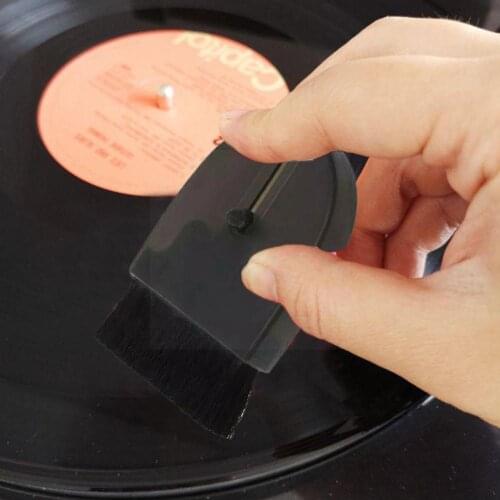 1pc Cleaning Brush Turntable Vinyl Player Record Semicircle Remover Accessories Dust Shape Cleaner Anti-static N1w6