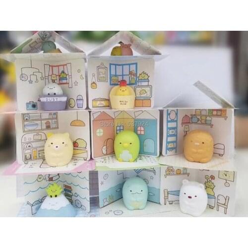 New 10Pcs Sum With House 5CM PVC Action Figure Toy