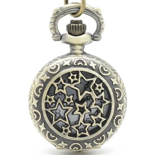 10pcs/lot Wholesale SteamPunkVictorian babysbreath TWINKLE LITTLE STAR FLIP Pocket Watch Necklace pendant promotional gift