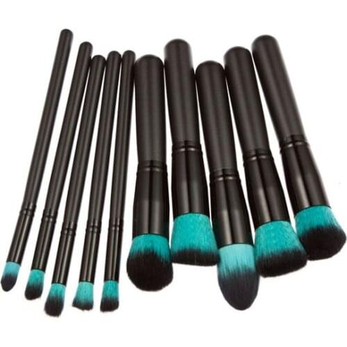 Hot 10 pcs Makeup Set Pro Kits Brushes Kabuki Makeup Cosmetics Brush Tool