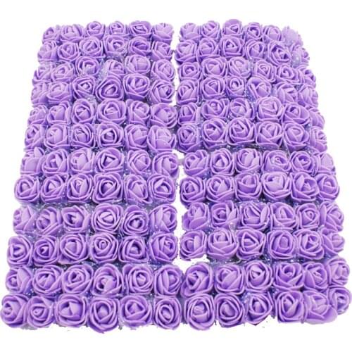 12/36/72 /144pc melsnajsd Diamètre 2CM artificial flower foam rose fake flower family wedding party decoration fake rose flower