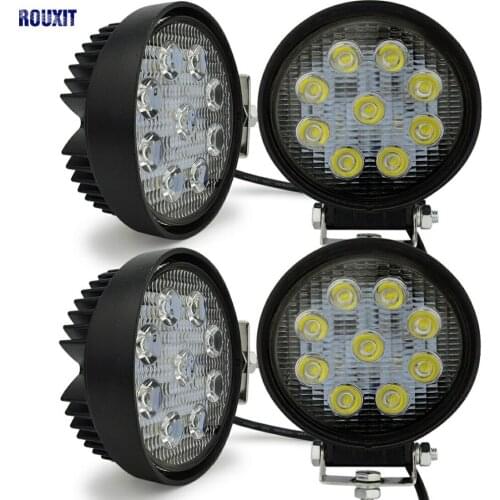 4pcs 27w led worklight flood spot beam auto led work lights 12 volt 24v led working light lamp offroad 4x4 ATV car trucks